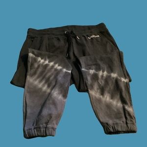 NWT 3X Black Tie-Dye bebe Sweatpants